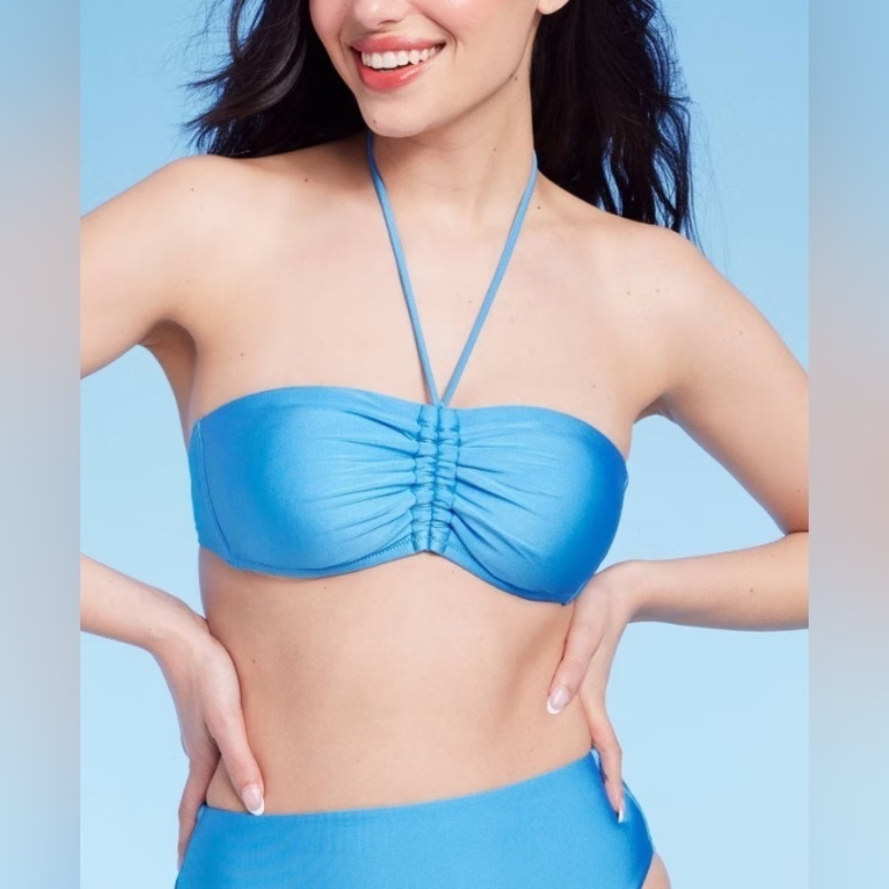Shade & Shore Bandeau Halter Bikini Top